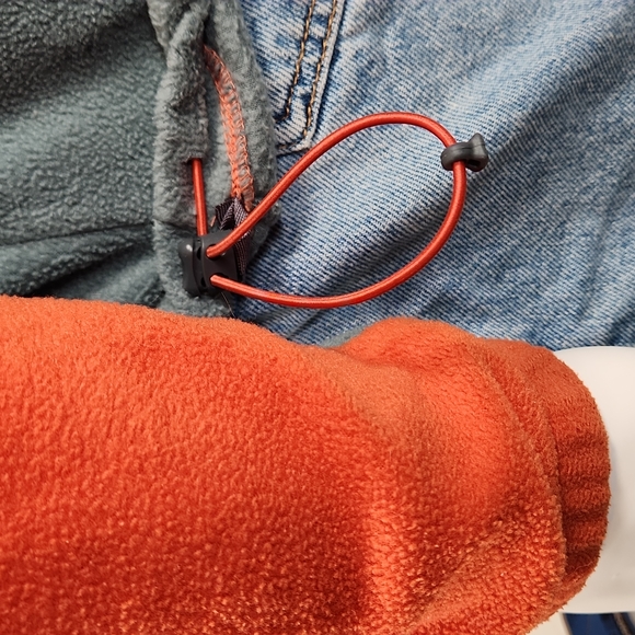 Columbia Full zip fleece jacket Size L Orange/Grey - Picture 11 of 17